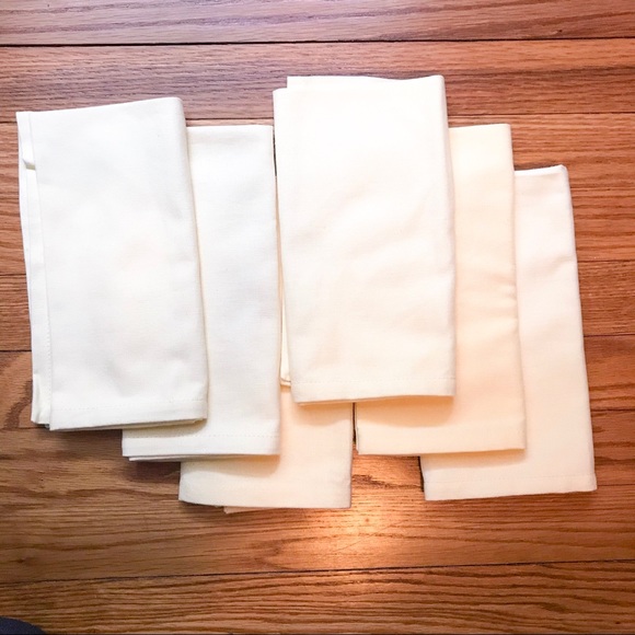 Pale Yellow Cloth Napkins {Set of 6} - Picture 2 of 6